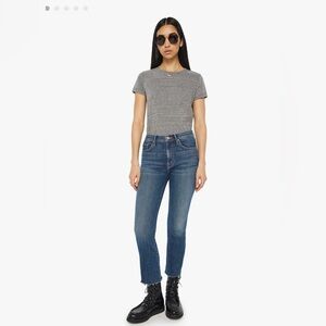 Mother The Insider Crop Step Fray - Girl Crush Color - Size 29